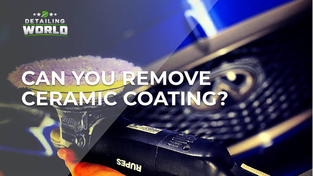 how to remove ceramic coating from car windows