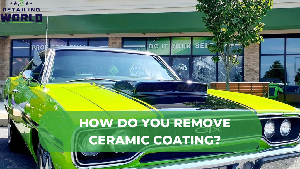 how to remove ceramic coating from car glass