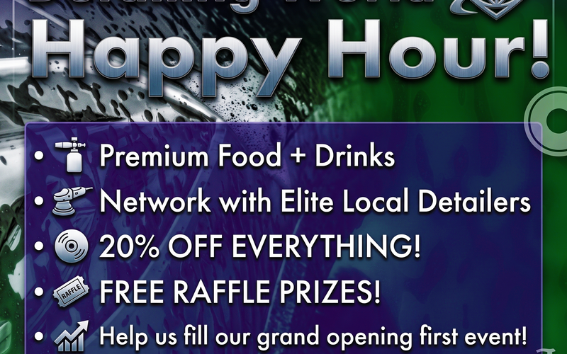 Happy Hour at Detailing World - July 16th @ 6PM - 8PM