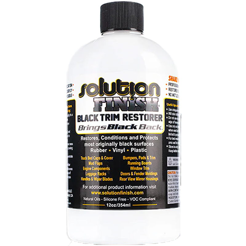 Solution Finish Trim Restorer Black