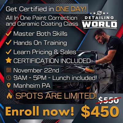ALL IN ONE Paint Correction and Ceramic Coating Class!