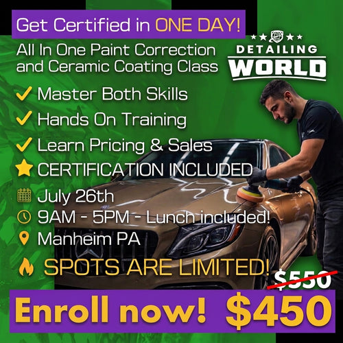 ALL IN ONE Paint Correction and Ceramic Coating Class!