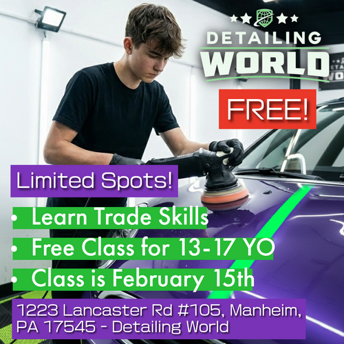 Detailing World's Youth Detailing Boot Camp (Ages 13-17)