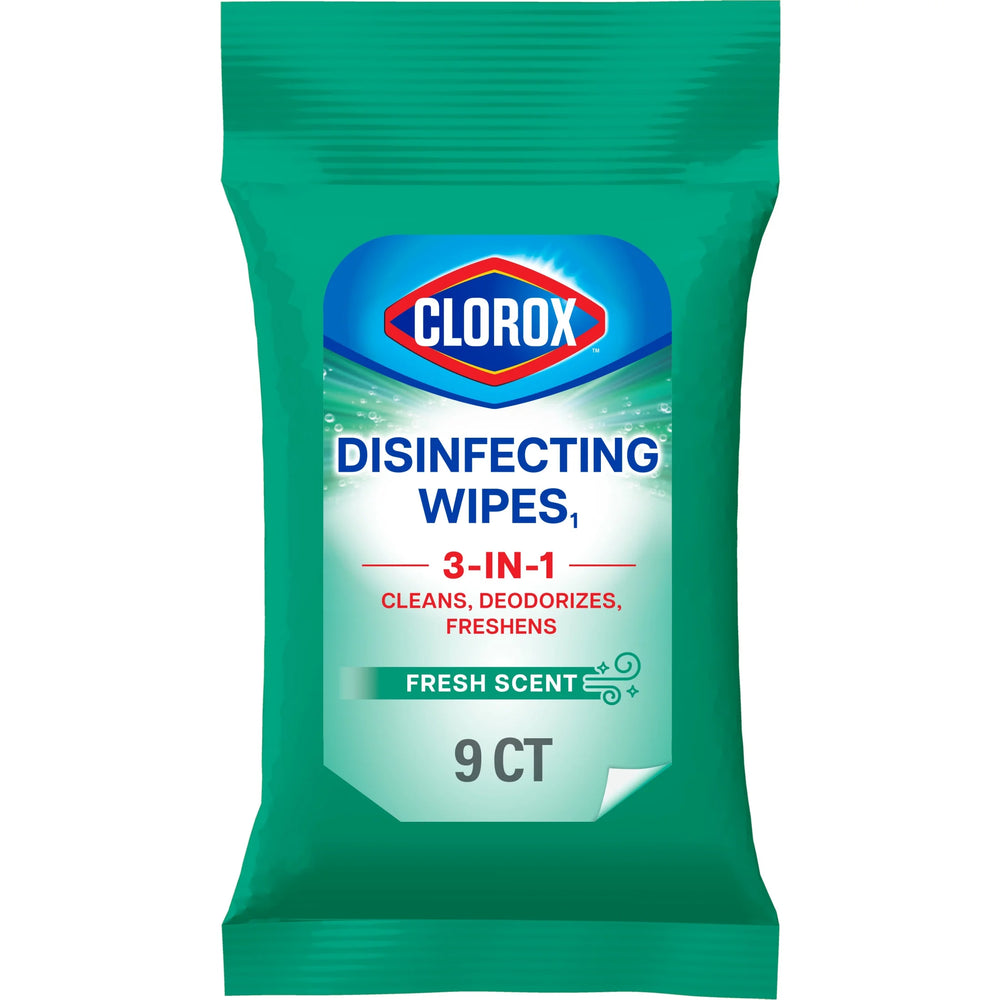 Clorox Wipes 9CT 3 In One Disinfecting Wipes
