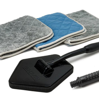 [Reacher Glass Kit] Glass Flip Towels & Reacher Extension Tool + 3 pack