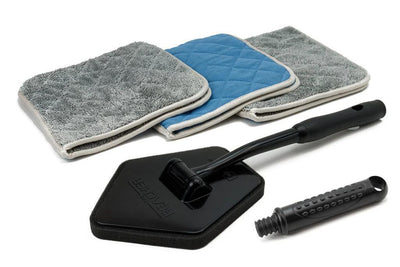 [Reacher Glass Kit] Glass Flip Towels & Reacher Extension Tool + 3 pack