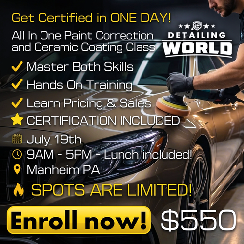 ALL IN ONE Paint Correction and Ceramic Coating Class!