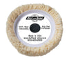 Buff and Shine 7.5" 100% Natural Wool 4 Ply Twist Grip Pad™ with Center Tee