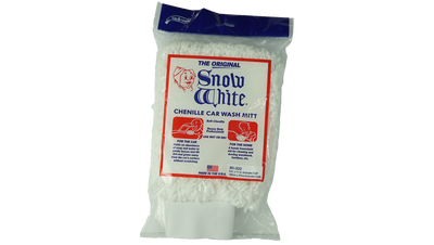SM Arnold Snow White Chenille Car Wash Mitt