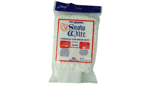 SM Arnold Snow White Chenille Car Wash Mitt